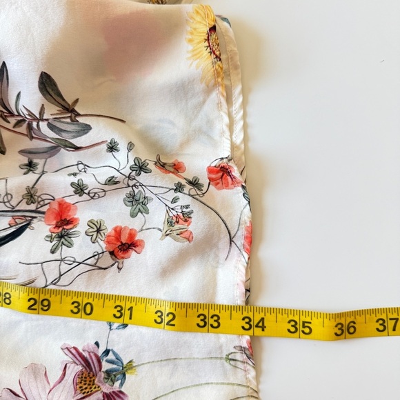 Amour Vert Clover Floral Print Silk dress Small - Picture 12 of 12